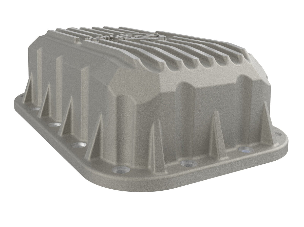 Street Series Engine Oil Pan Raw w/ Machined Fins Jeep Wrangler (JK) 12-18 V6-3.6L aFe Power