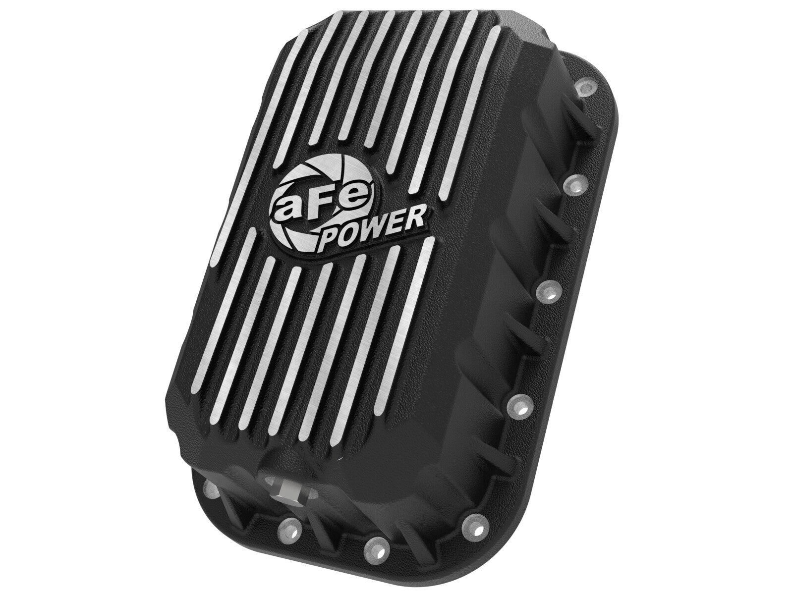 Pro Series Engine Oil Pan Black w/ Machined Fins Jeep Wrangler (JK) 12-18 V6-3.6L aFe Power