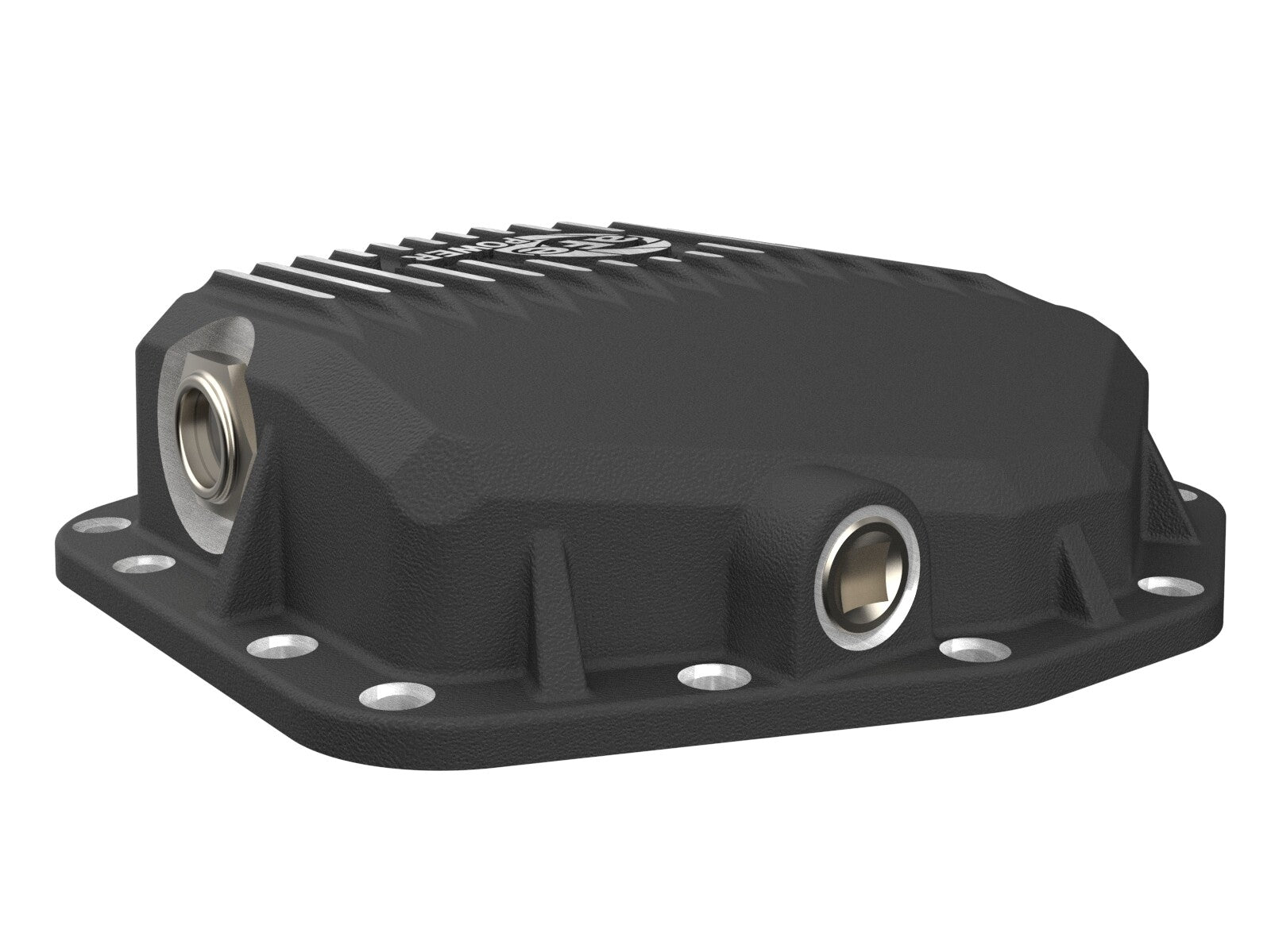 Pro Series Rear Differential Cover Black w/ Machined Fins Ford Bronco Raptor 22-26 V6-3.0L (tt) aFe Power