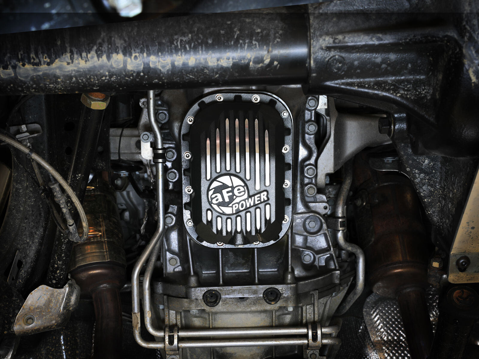 Pro Series Engine Oil Pan Black w/ Machined Fins Jeep Wrangler (Jl)/Gladiator (Jt) 18-26 V6-3.6L aFe Power