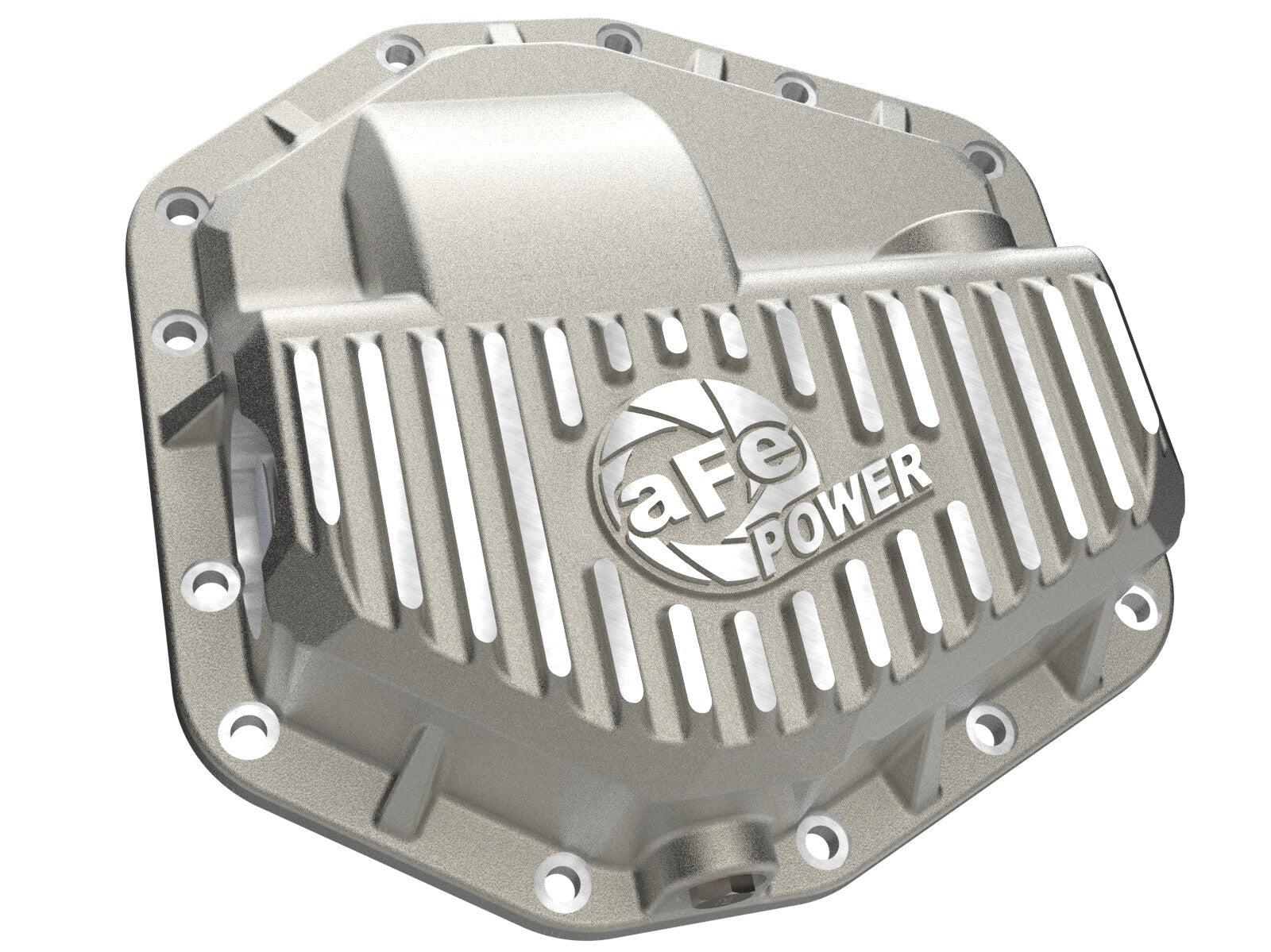Street Series Rear Differential Cover Raw w/ Machined Fins Ford F-250/350 23-26 aFe Power