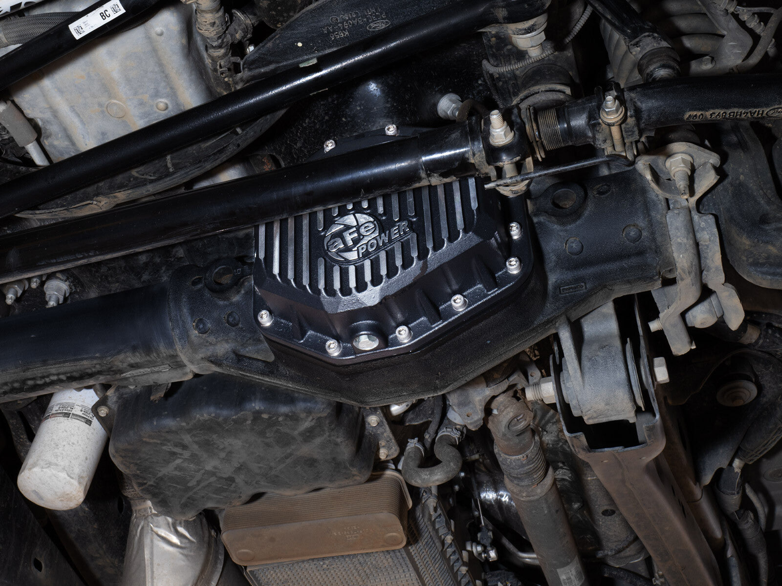Pro Series Front Differential Cover Black w/ Machined Fins Ford F-250/350 23-26 aFe Power