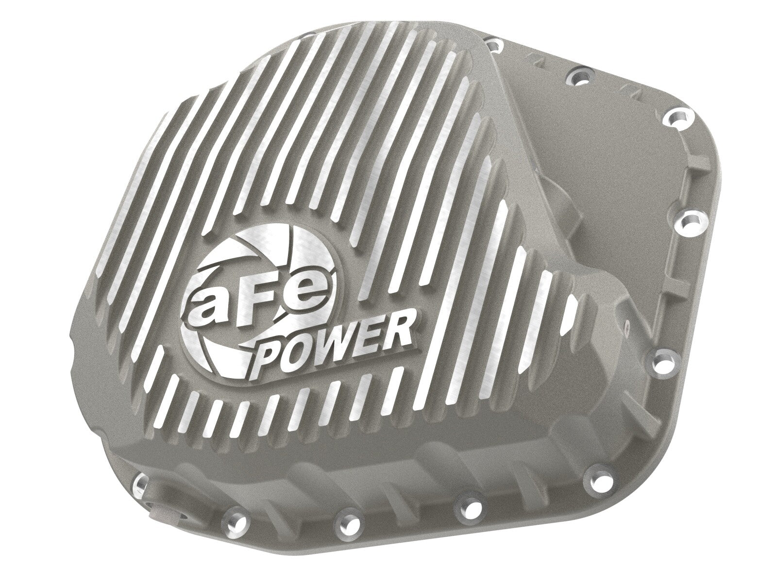 Street Series Rear Differential Cover Raw w/ Machined Fins Ford F-250/350 23-26 V8 (Sterling 11.6) aFe Power