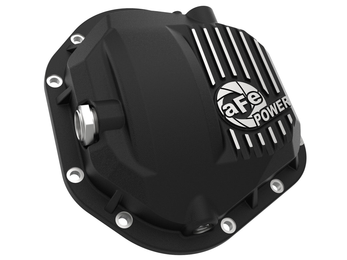 Front & Rear Diff Guard Package w/ Oil Ford Diesel Trucks 17-22 V8 (Dana Super 60 & Dana M275-14) aFe Power