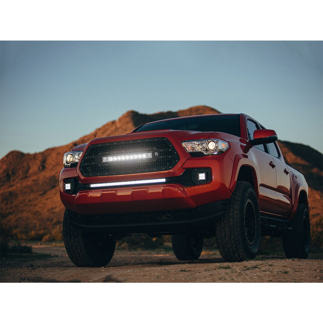 16-17 Toyota Tacoma Fog Light Mount Kit Includes 2 SAE D-Series Lights D-Series Pro RIGID Industries