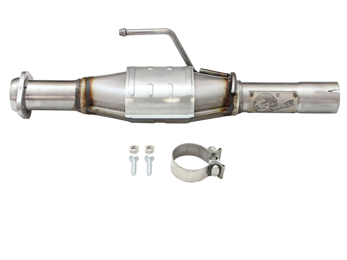 Direct Fit 409 Stainless Steel Rear Catalytic Converter Jeep Wrangler (TJ) 04-06 L6-4.0L aFe Power