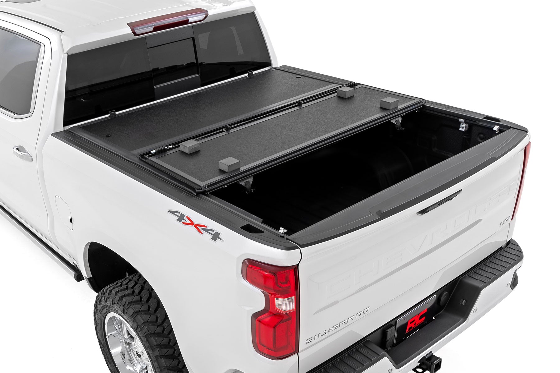 Hard Low Profile Bed Cover 6 Foot 7 Inch Bed Rail Cap Silverado/Sierra 1500/2500HD/3500HD (14-19 & Classic) Rough Country