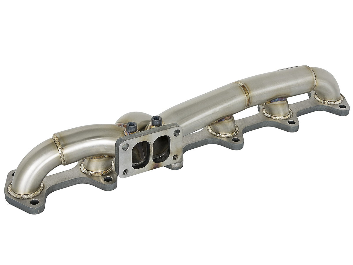 Twisted Steel 304 Stainless Steel Header w/ T3 Turbo Flange Dodge Diesel Trucks 03-07 L6-5.9L (td) aFe Power