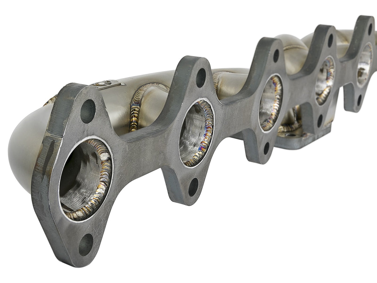 Twisted Steel 304 Stainless Steel Header w/ T4 Turbo Flange Dodge Diesel Trucks 03-07 L6-5.9L (td) aFe Power