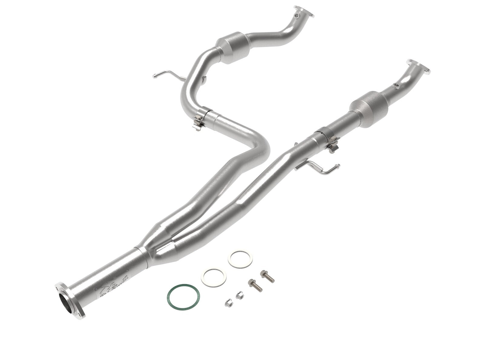 Twisted Steel Y-Pipe 2-1/4 to 2-1/2 Inch 409 Stainless Steel w/ Cat Toyota Tacoma 16-19 V6-3.5L (4WD) aFe Power