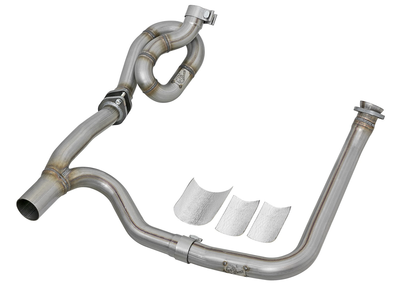 Twisted Steel 409 Stainless Steel Loop-Relocation & Y-Pipe Performance Package Jeep Wrangler (JK) 12-18 V6-3.6L aFe Power