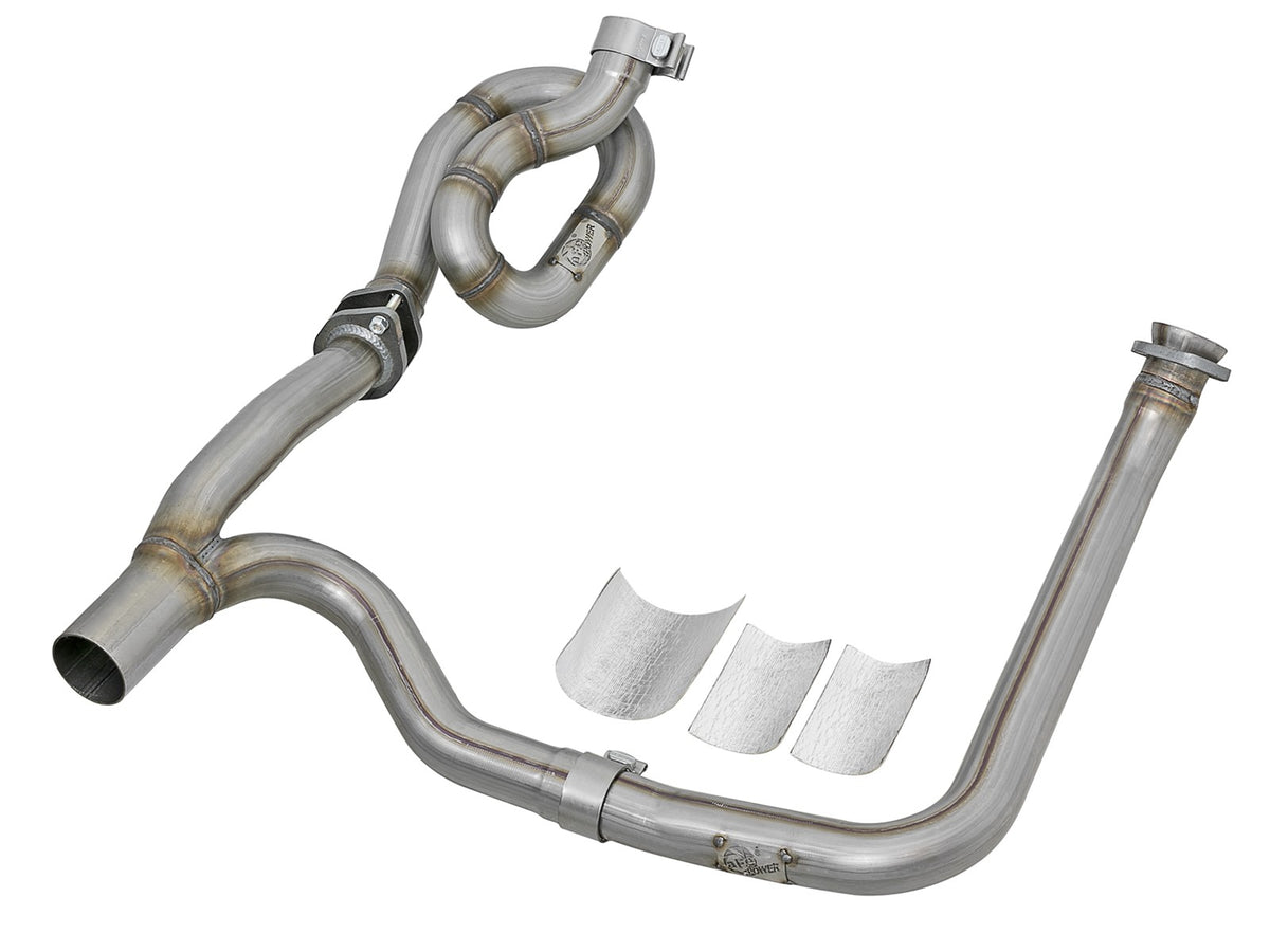 Twisted Steel 409 Stainless Steel Loop-Relocation & Y-Pipe Performance Package Jeep Wrangler (JK) 12-18 V6-3.6L aFe Power