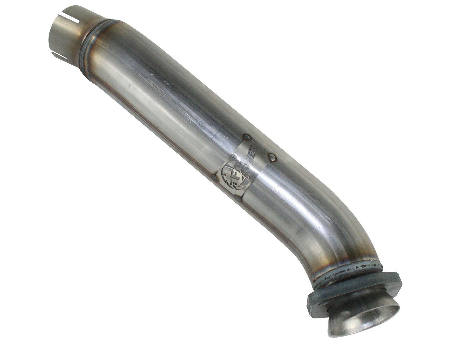 Twisted Steel 2-1/2 Inch 409 Stainless Steel Loop-Delete Downpipe Jeep Wrangler (JK) 12-18 V6-3.6L aFe Power