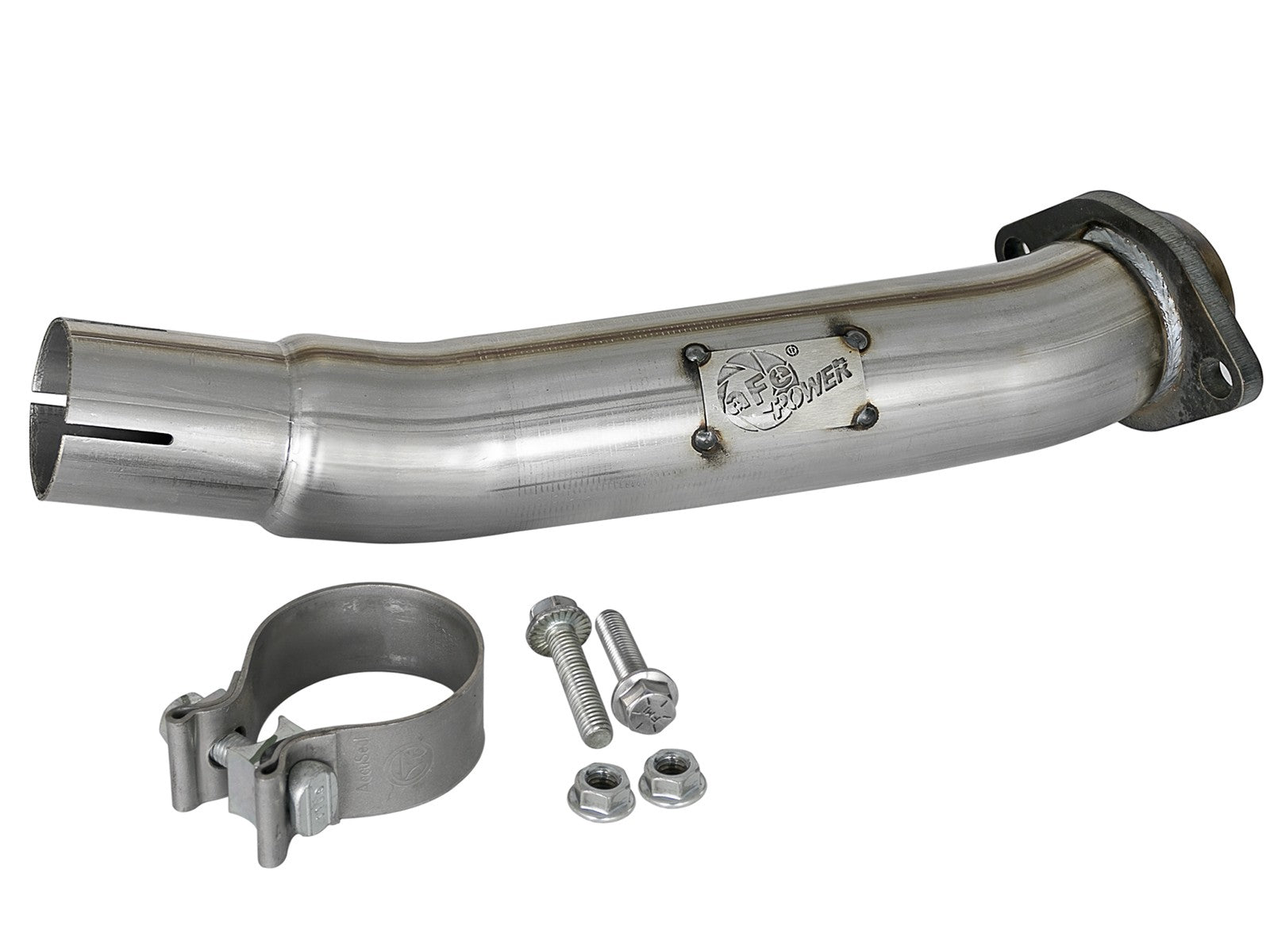 Twisted Steel 2-1/2 Inch 409 Stainless Steel Loop-Delete Downpipe Jeep Wrangler (Jl) 18-26/ Gladiator (Jt) 20-26 V6-3.6L aFe Power