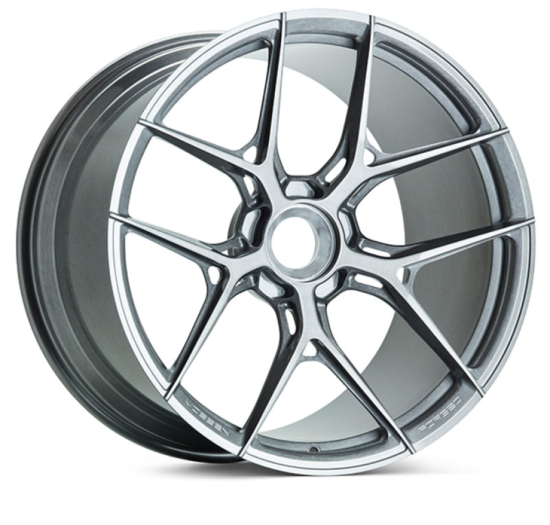 Vossen S21-01 22x11.5 / 5x132 / ET24 / 66.5 - Brushed Light Smoke Wheel - (M5 G9x - Rear)