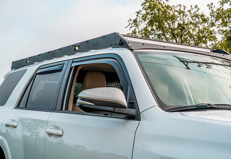 Cali Raised 10-24 Toyota 4Runner Prem Roof Rack-42In Combo Beam/No Switch/Cut Outs/Light Kit