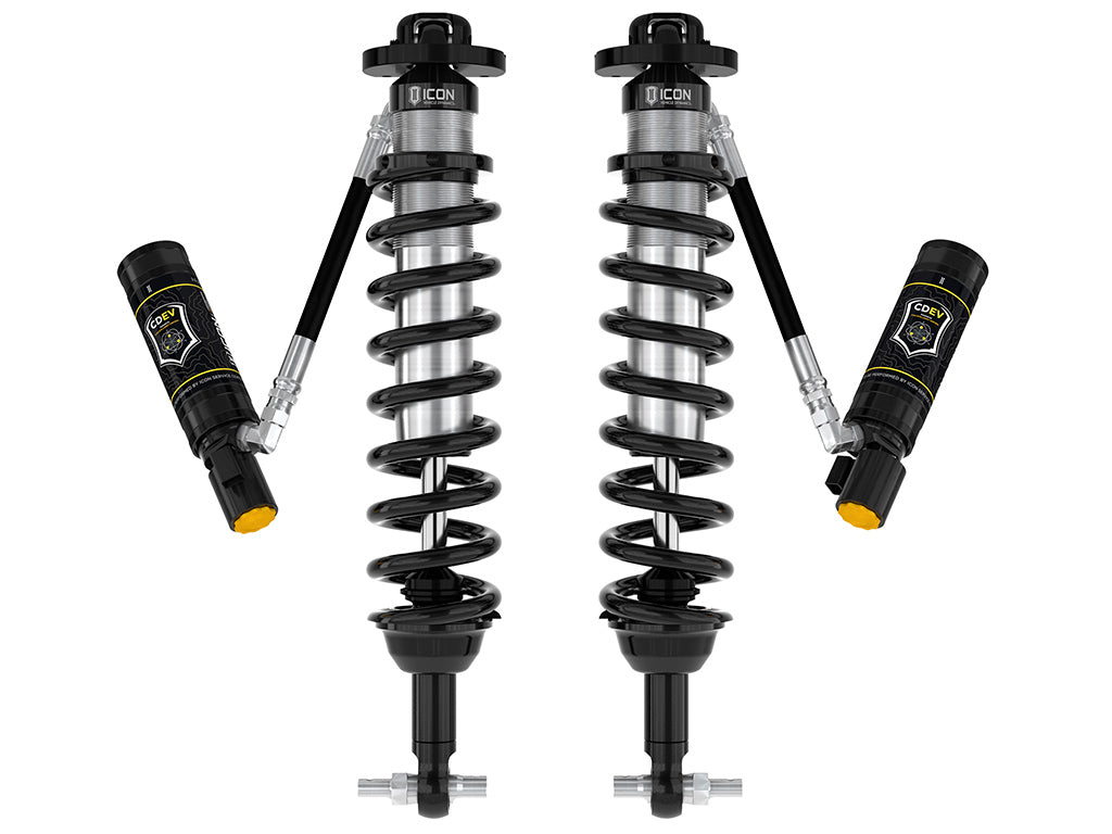 2021-2023 Ford Bronco Front 1.5-4 Inch Lift V.S. 2.5 Series Coilover Kit Remote Reservoir W/ CDEV Icon Vehicle Dynamics