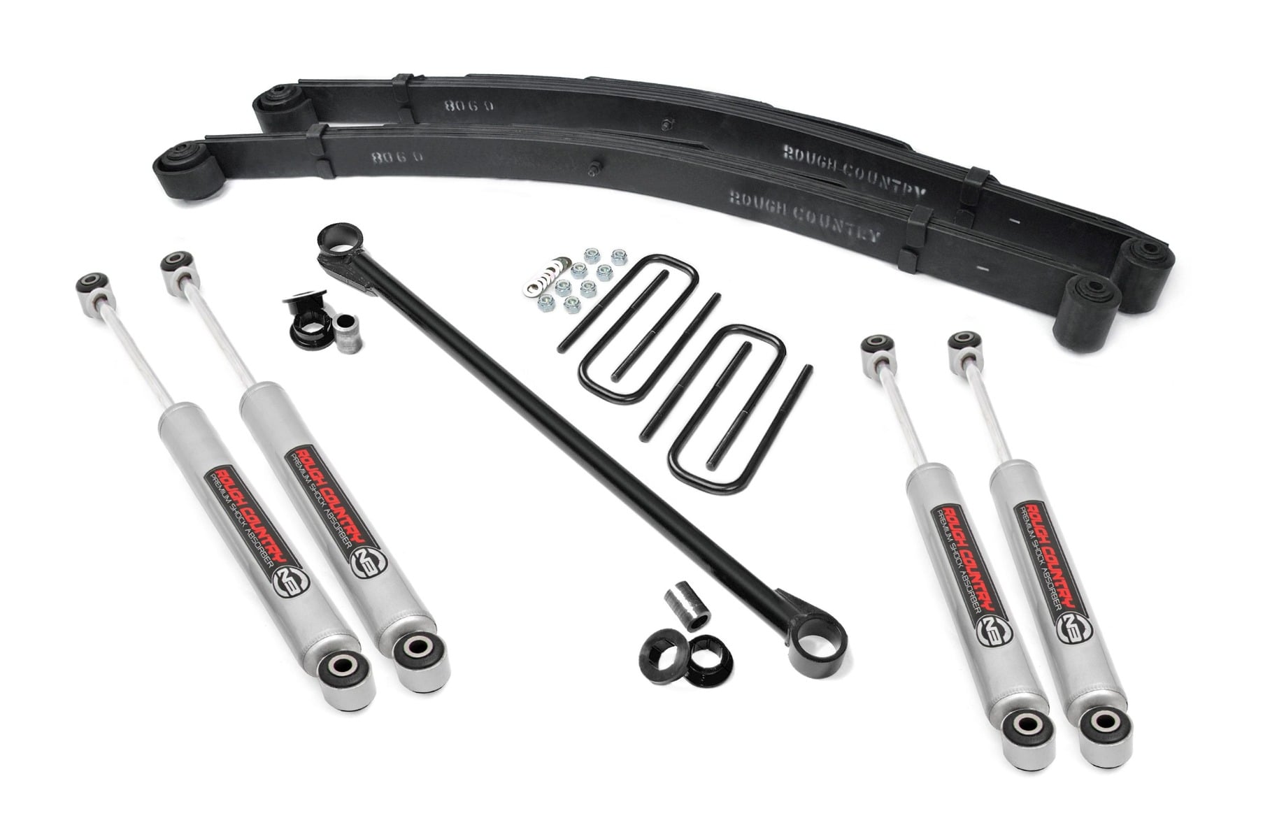 2.5 Inch Leveling Kit Leaf Spring Ford F-250/F-350 Super Duty 4WD (99-04) Rough Country