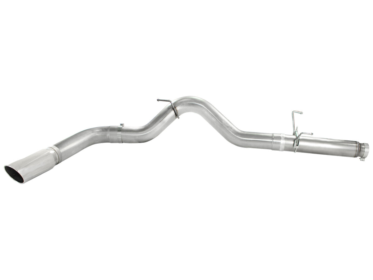 Atlas 5 Inch Aluminized Steel Dpf-Back Exhaust System w/Polished Tip Dodge Diesel Trucks 07.5-12 L6-6.7L (td) aFe Power