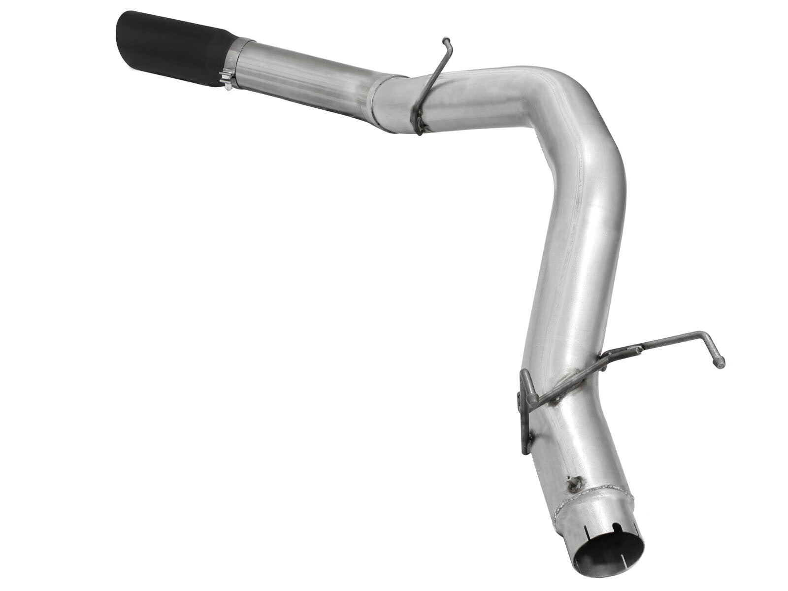 Atlas 5 Inch Aluminized Steel Dpf-Back Exhaust System w/Black Tip Dodge Ram Diesel Trucks 13-18 L6-6.7L (td)160.5/160 Inch Wheel-Base aFe Power