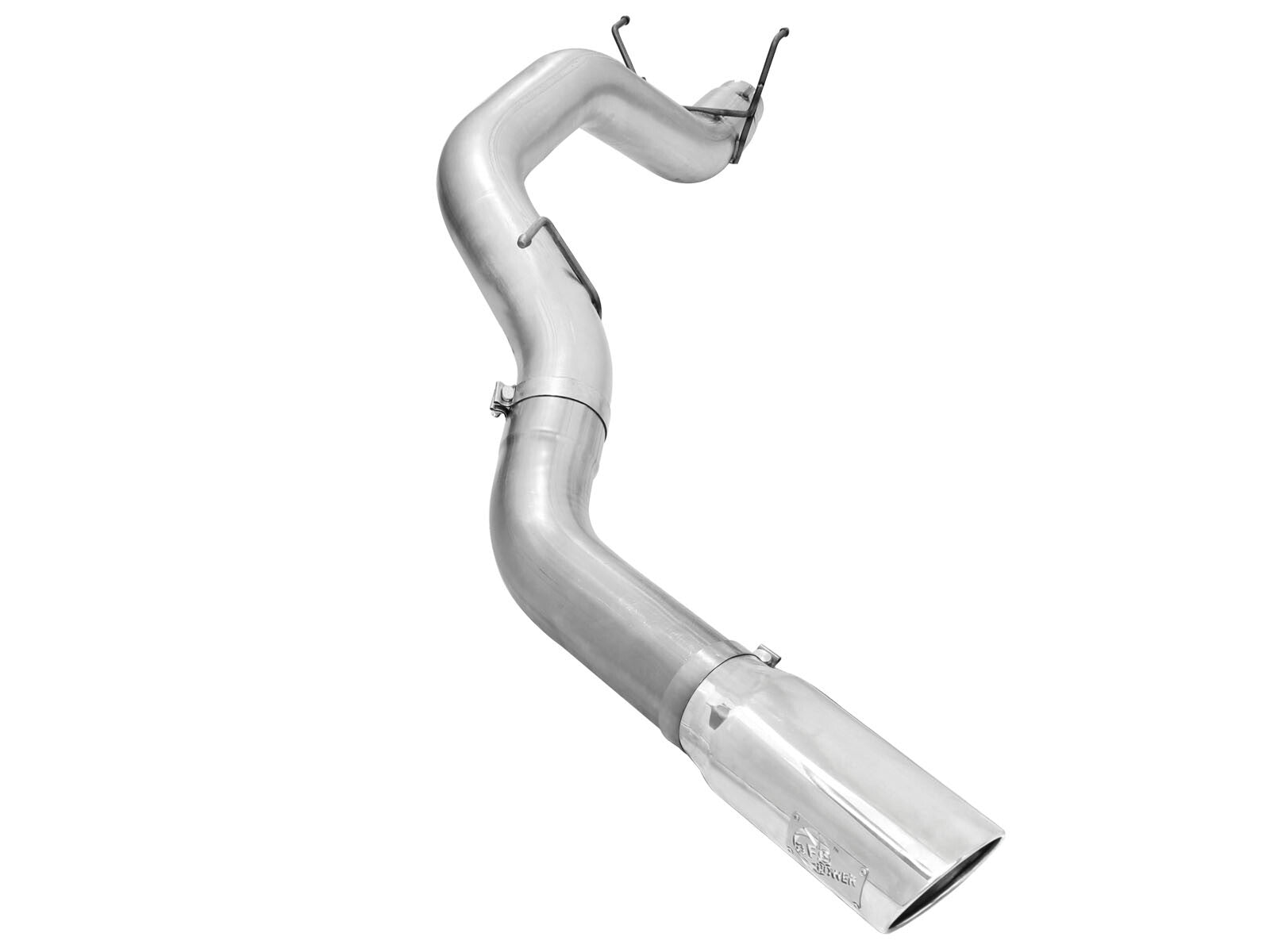 Atlas 5 Inch Aluminized Steel Dpf-Back Exhaust System w/Polished Tip Dodge Ram Diesel Trucks 13-18 L6-6.7L (td) aFe Power