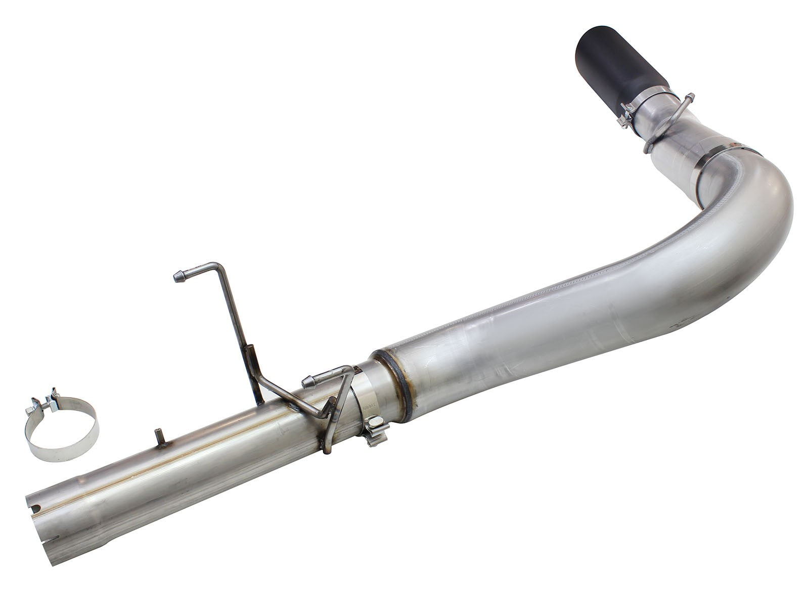 Atlas 5 Inch Aluminized Steel Dpf-Back Exhaust System w/Black Tip Dodge Ram Diesel Trucks 13-18 L6-6.7L (td) Crew Cab aFe Power