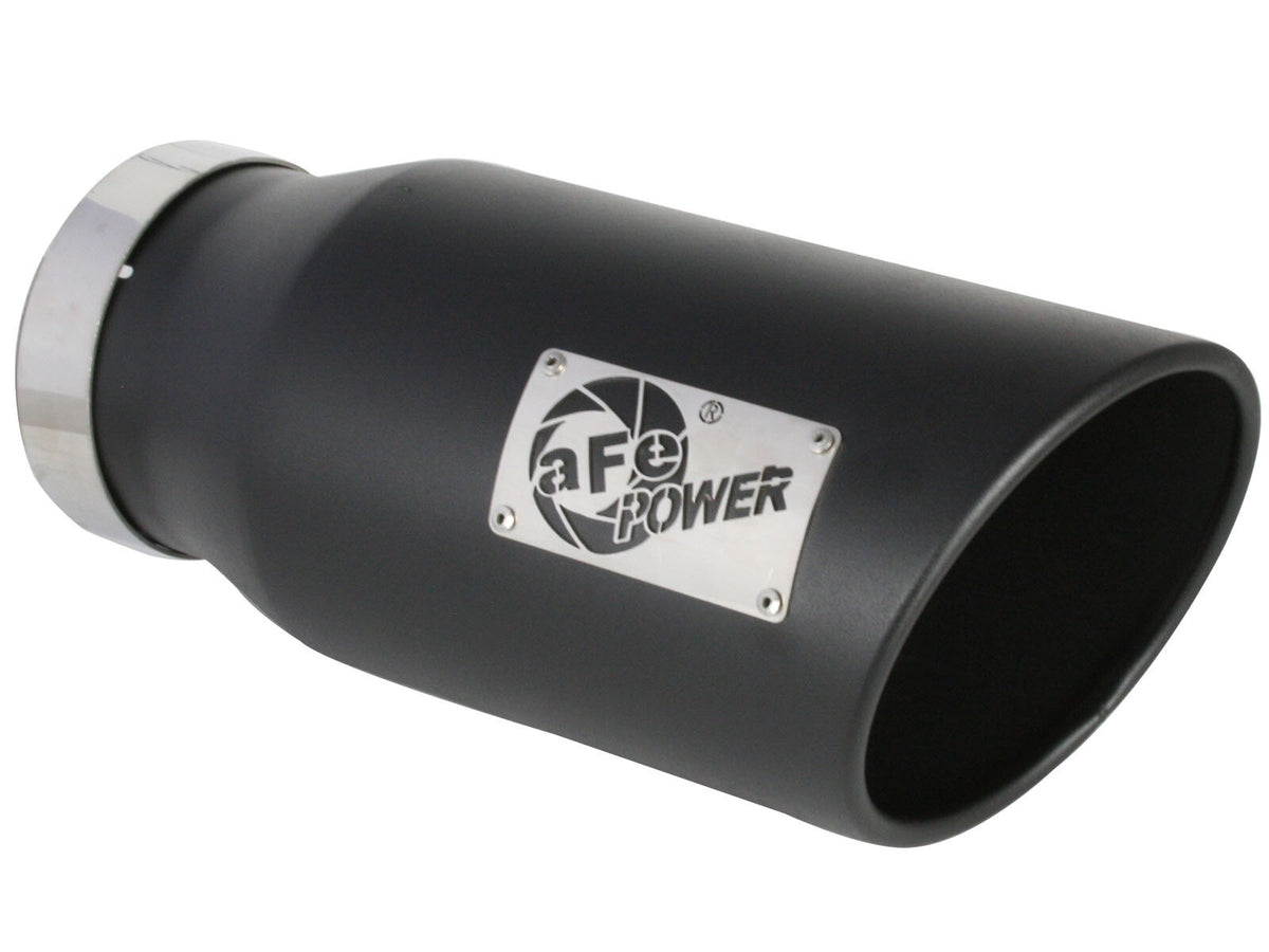 Atlas 5 Inch Aluminized Steel Dpf-Back Exhaust System w/Black Tip Ram Diesel Trucks 19-26 L6-6.7L (td) 149-160 Wheelbase aFe Power