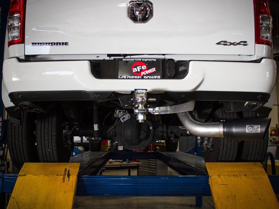 Atlas 5 Inch Aluminized Steel Dpf-Back Exhaust System w/Tip Ram Diesel Trucks 19-26 L6-6.7L (td) 149-160 Wheelbase aFe Power