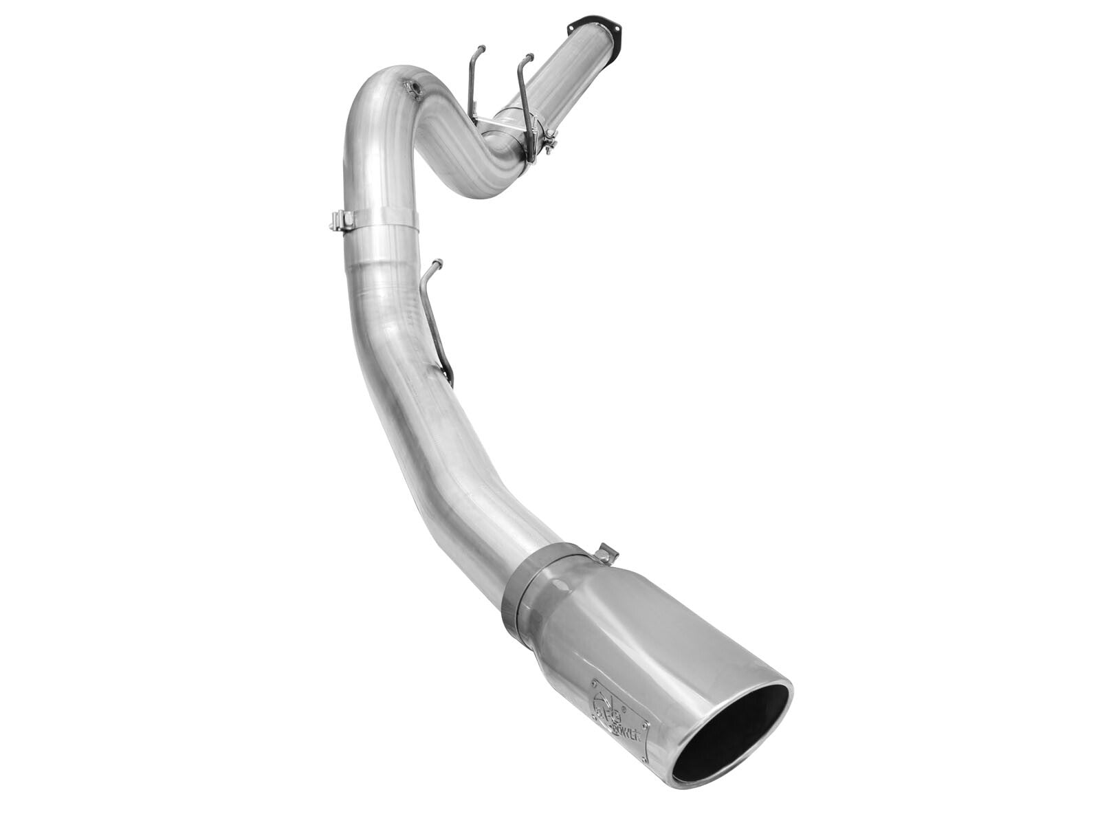 Atlas 5 Inch Aluminized Steel Dpf-Back Exhaust System w/Tip Ford Diesel Trucks 15-16 V8-6.7L (td) aFe Power