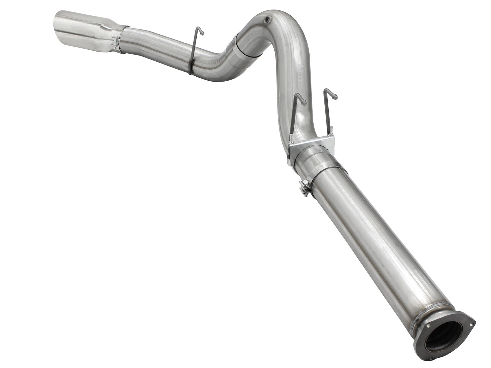 Atlas 5 Inch Aluminized Steel Dpf-Back Exhaust System w/Tip Ford Diesel Trucks 15-16 V8-6.7L (td) aFe Power