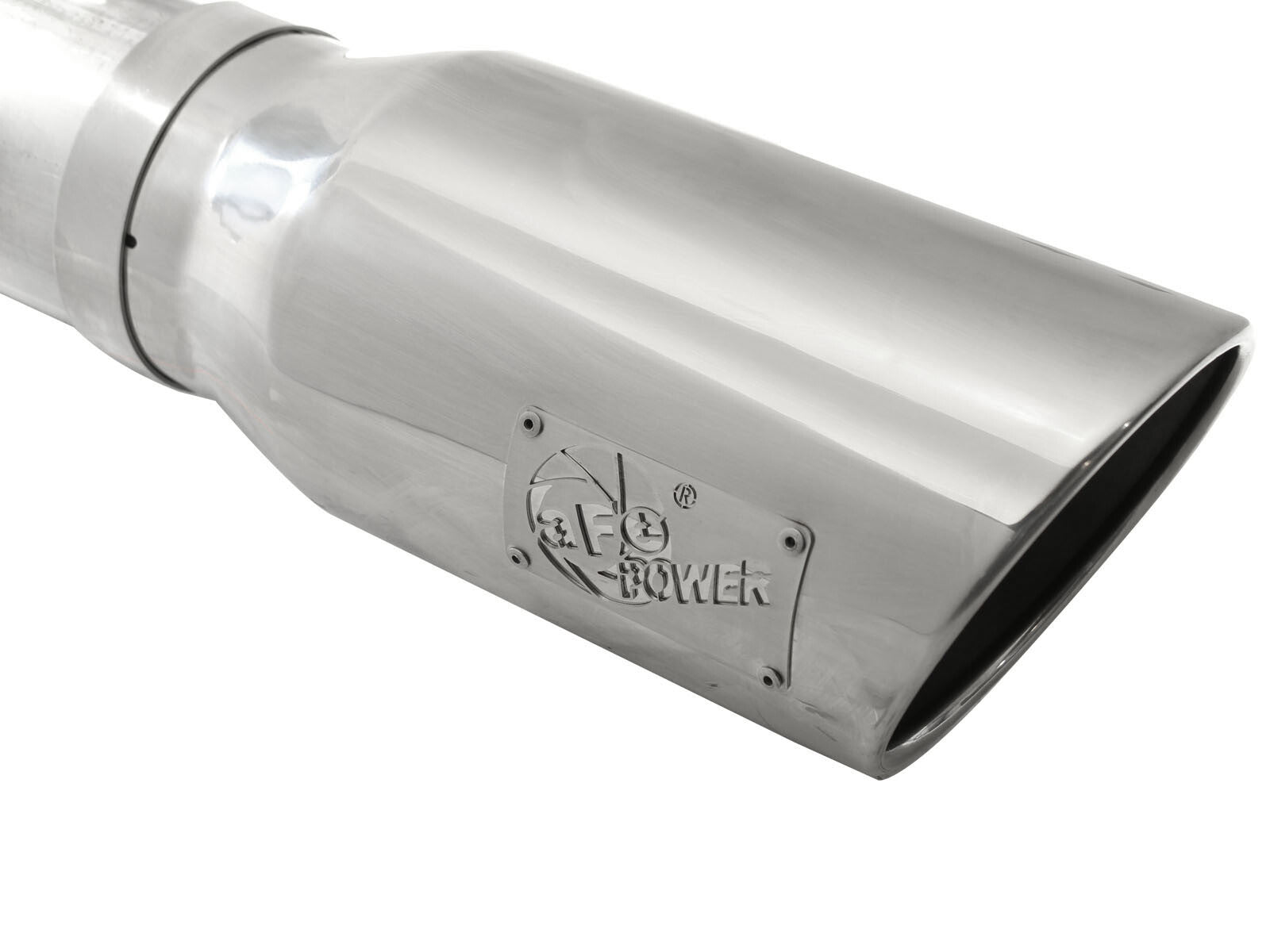 Atlas 5 Inch Aluminized Steel Dpf-Back Exhaust System w/Tip Ford Diesel Trucks 15-16 V8-6.7L (td) aFe Power