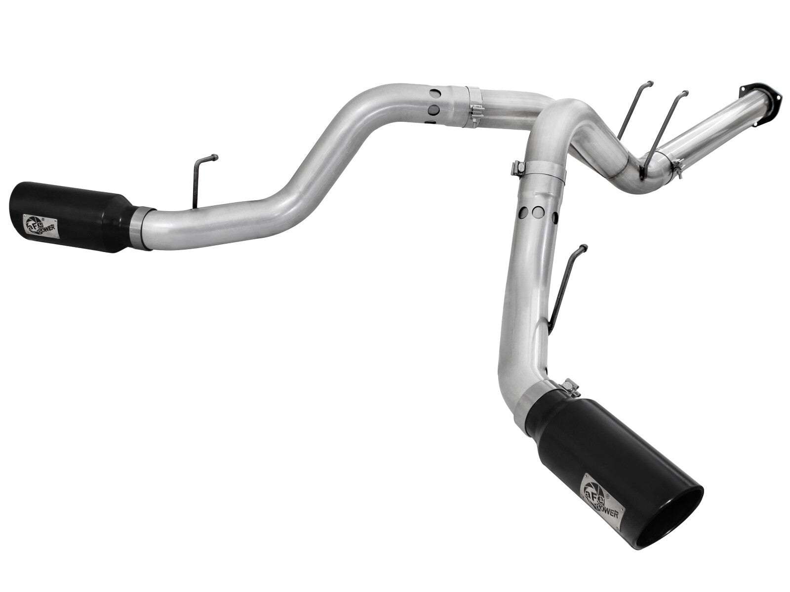 Atlas 4 Inch Aluminized Steel Dpf-Back Exhaust System w/ Tip Ford Diesel Trucks 11-14 V8-6.7L (td) aFe Power
