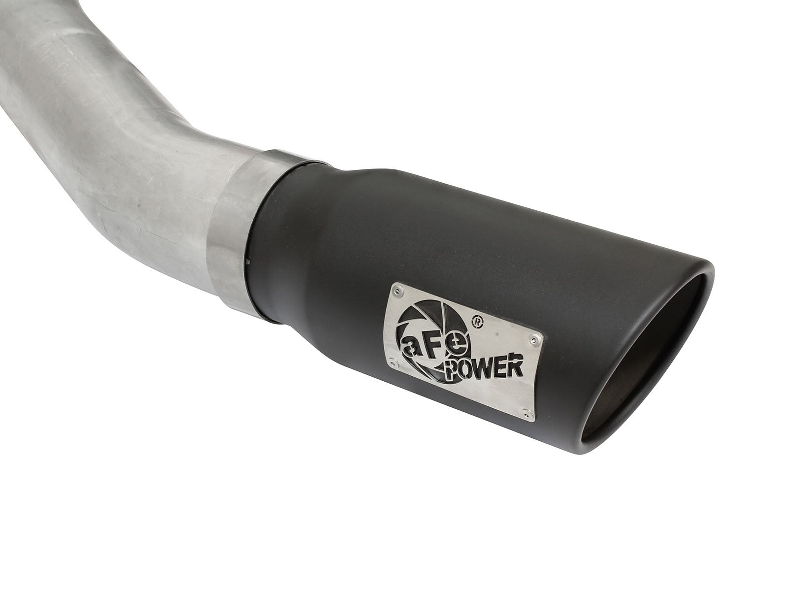 Atlas 4 Inch Aluminized Steel Cat-Back Exhaust System w/ Muffler & Black Tip Ford F-150 15-20 V6-2.7L/3.5L (tt) aFe Power
