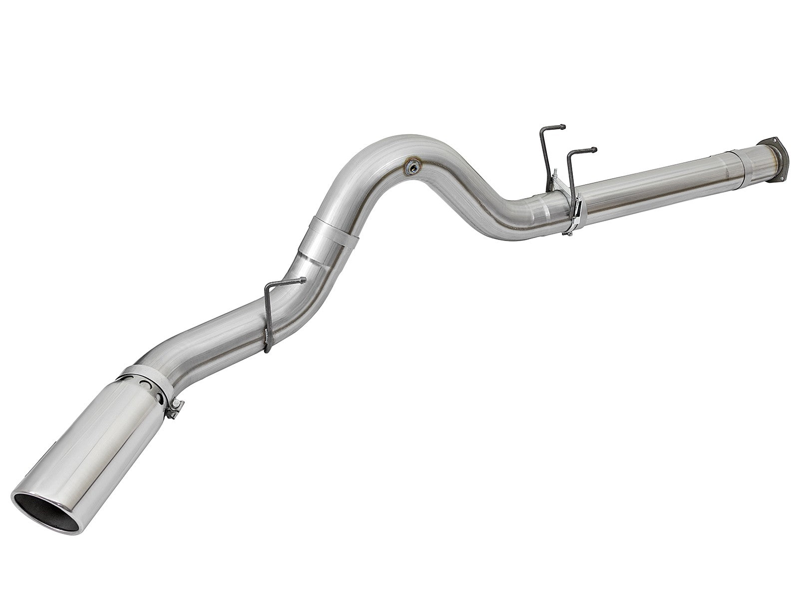 Atlas 5 Inch Aluminized Steel Dpf-Back Exhaust System w/ Tip Ford Diesel Trucks 17-26 V8-6.7L (td) aFe Power