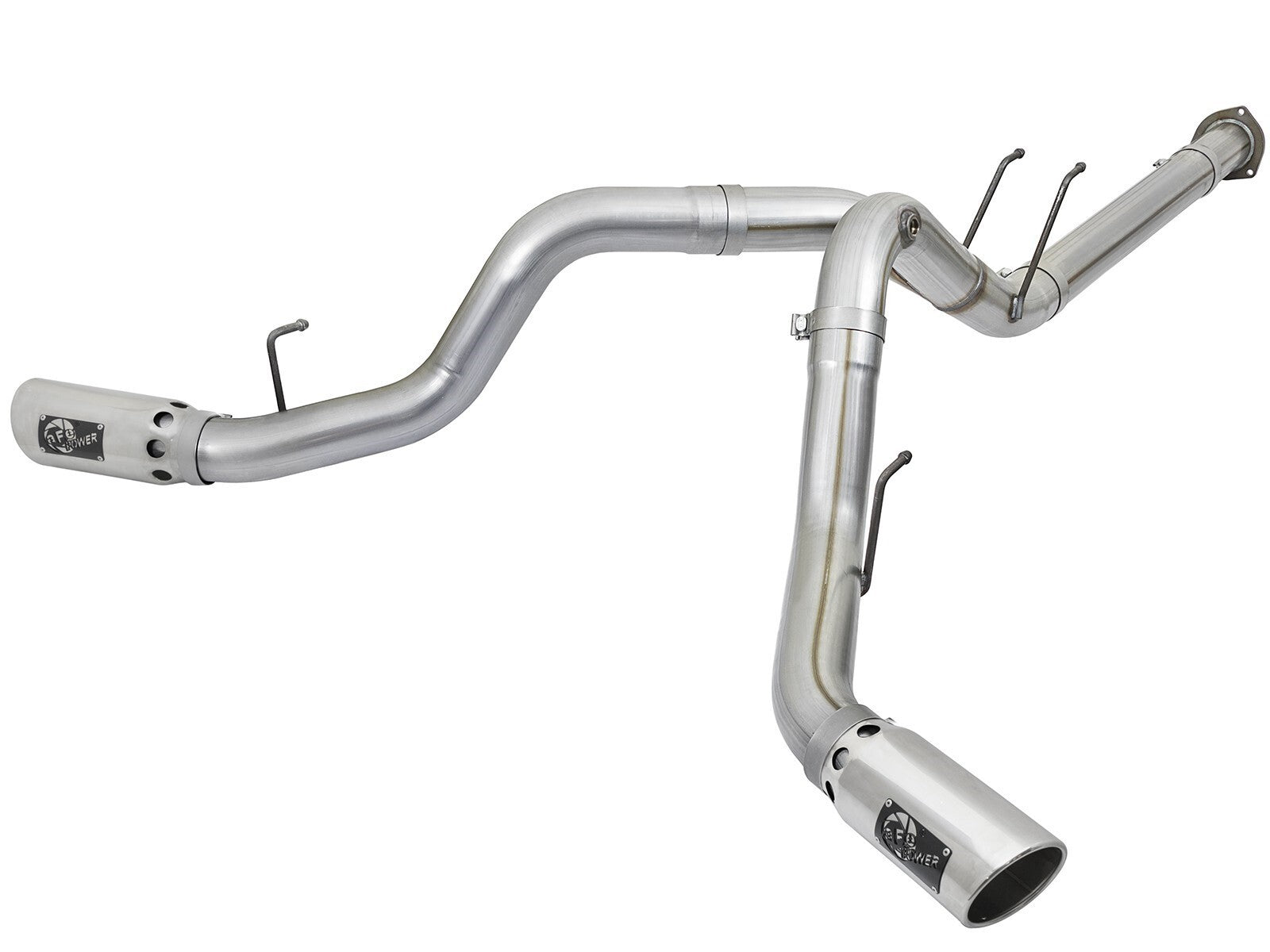 Atlas 4 Inch Aluminized Steel Dpf-Back Exhaust System w/ Tip Ford Diesel Trucks 17-26 V8-6.7L (td) aFe Power