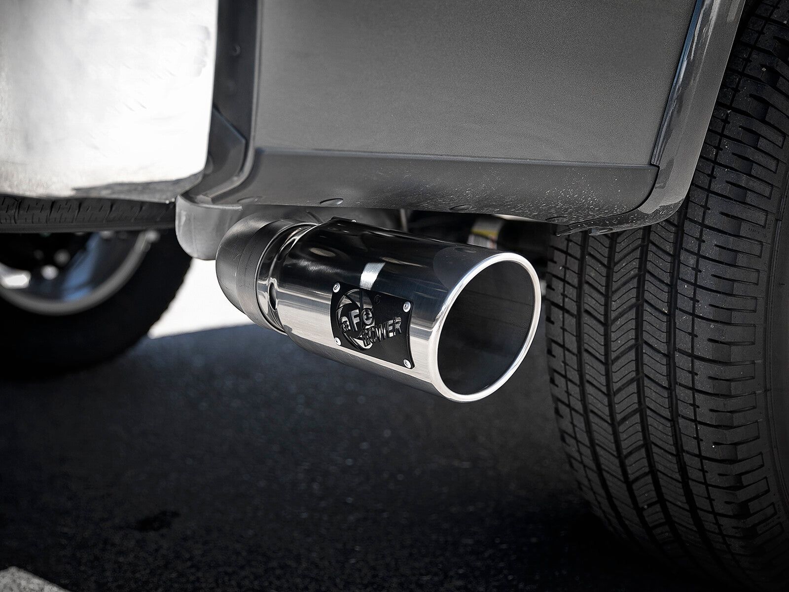 Atlas 4 Inch Aluminized Steel Dpf-Back Exhaust System w/ Tip Ford F-150 18-20 V6-3.0L (td) aFe Power