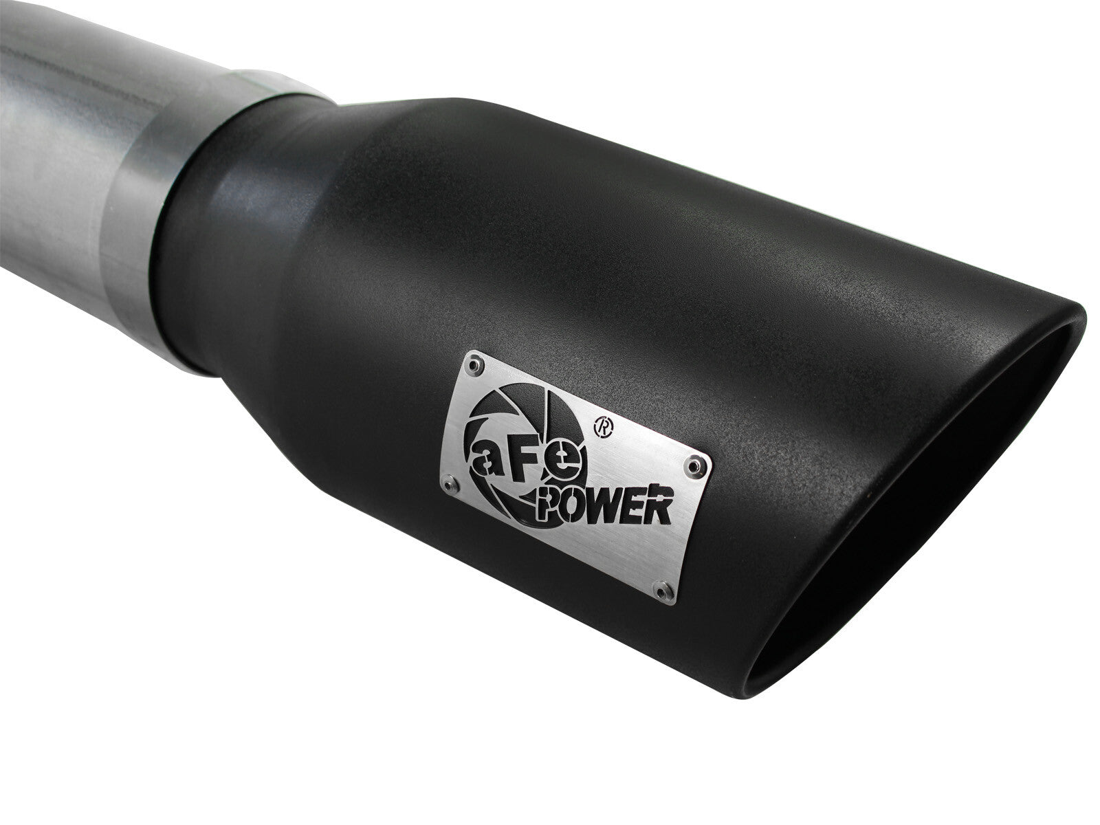 Atlas 5 Inch Aluminized Steel Dpf-Back Exhaust System w/Tip GM Diesel Trucks 07.5-10 V8-6.6L (td) Lmm aFe Power