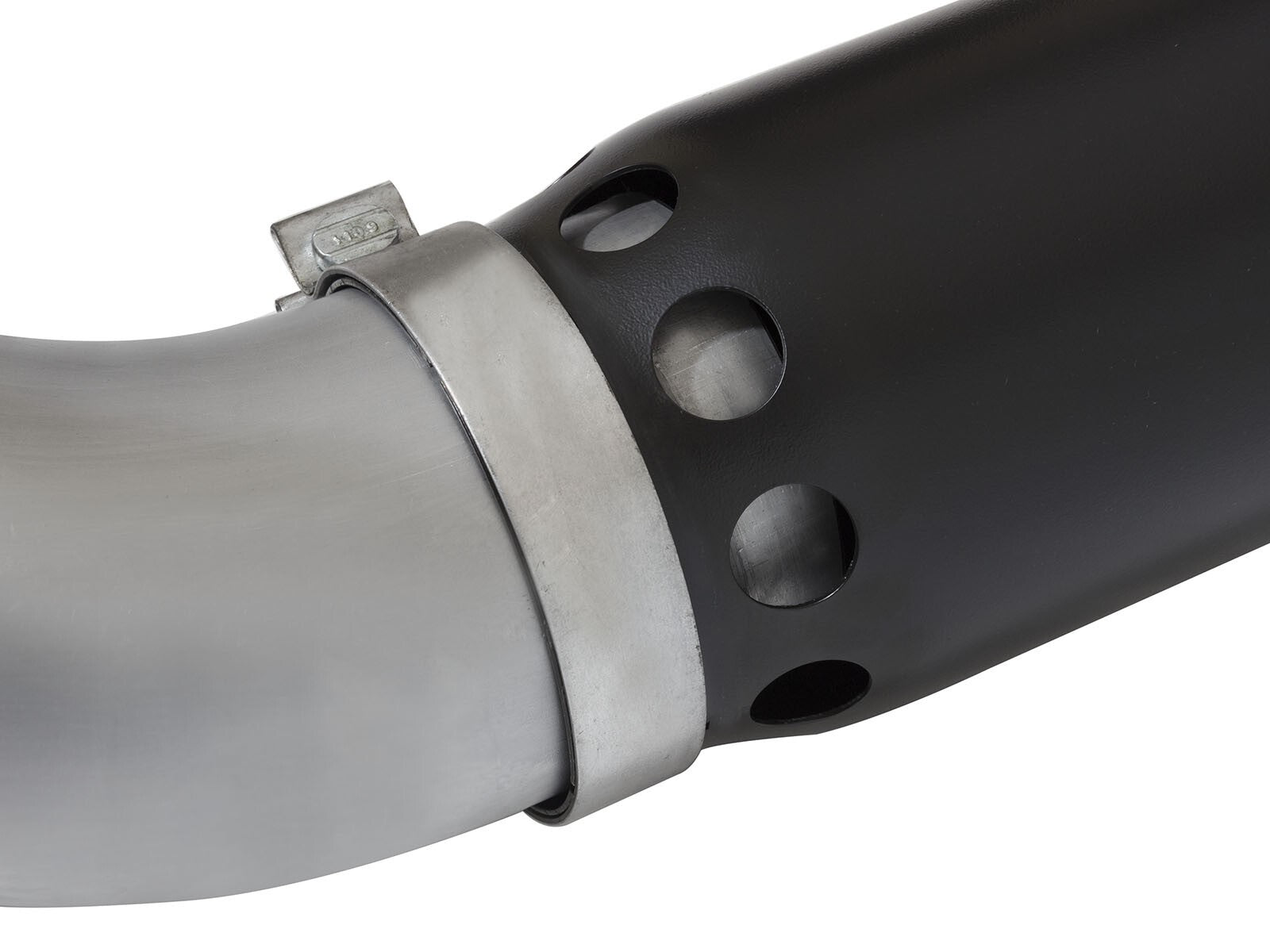 Atlas 5 Inch Aluminized Steel Dpf-Back Exhaust System w/Black Tip GM Diesel Trucks 2016 V8-6.6L (td) Lml aFe Power