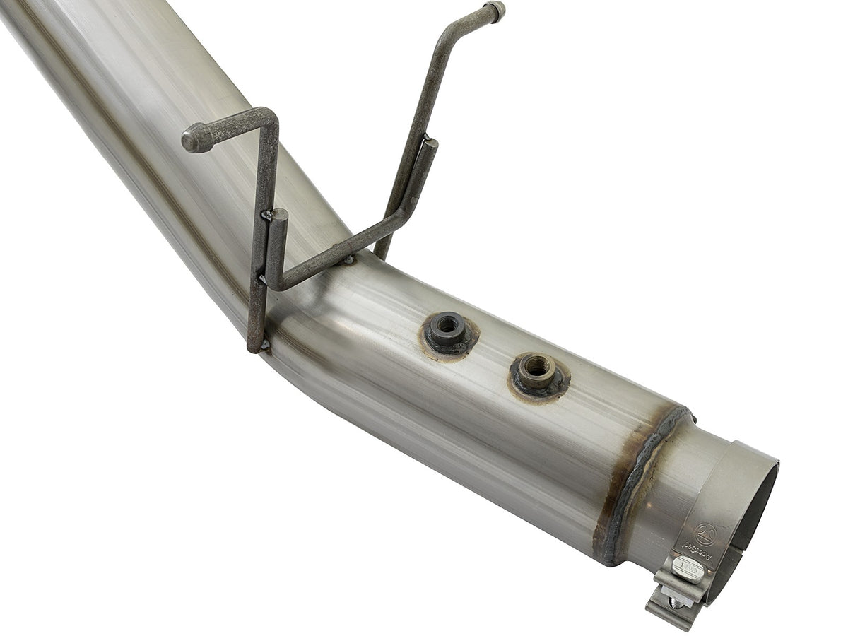 Atlas 4 Inch Aluminized Steel Dpf-Back Exhaust System w/Black Tip GM Diesel Trucks 17-19 V8-6.6L (td) L5P aFe Power