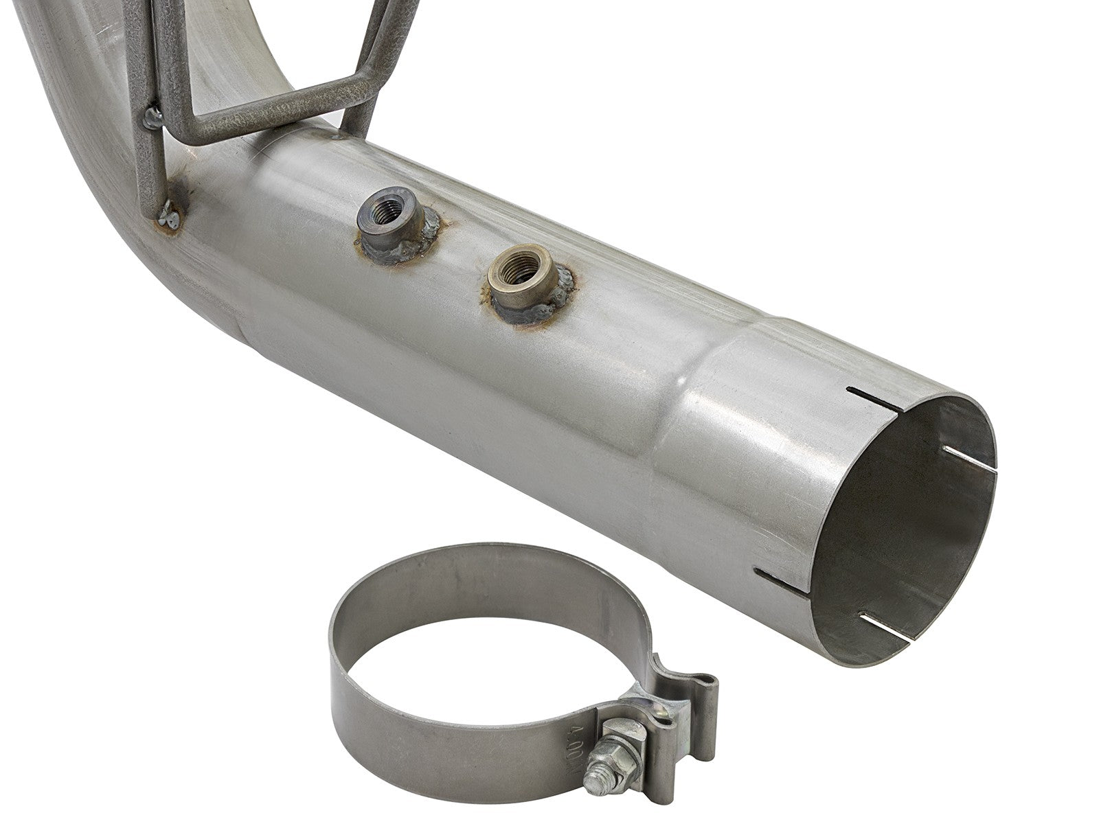 Atlas 4 Inch Aluminized Steel Dpf-Back Exhaust System w/ Black Tip GM Diesel Trucks 17-19 V8-6.6L (td) L5P aFe Power