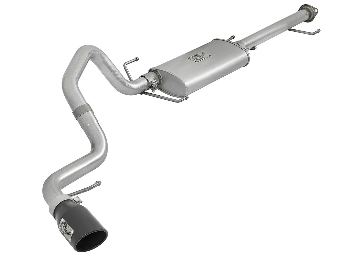 Scorpion 2-1/2 Inch Aluminized Steel Cat-Back Exhaust System w/ Black Tip Toyota Fj Cruiser 07-18 V6-4.0L aFe Power