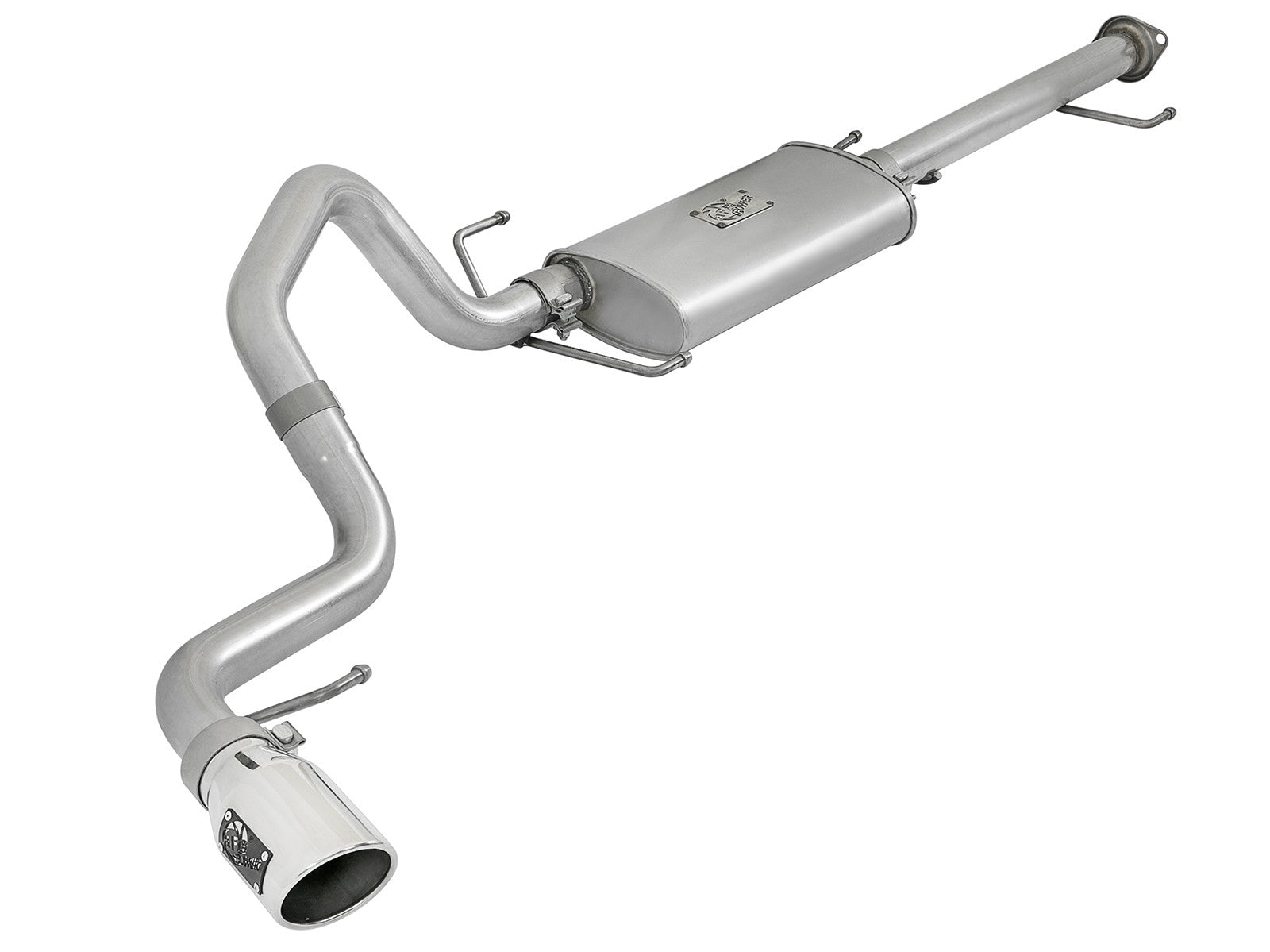 Scorpion 2-1/2 Inch Aluminized Steel Cat-Back Exhaust System w/ Tip Toyota Fj Cruiser 07-18 V6-4.0L aFe Power