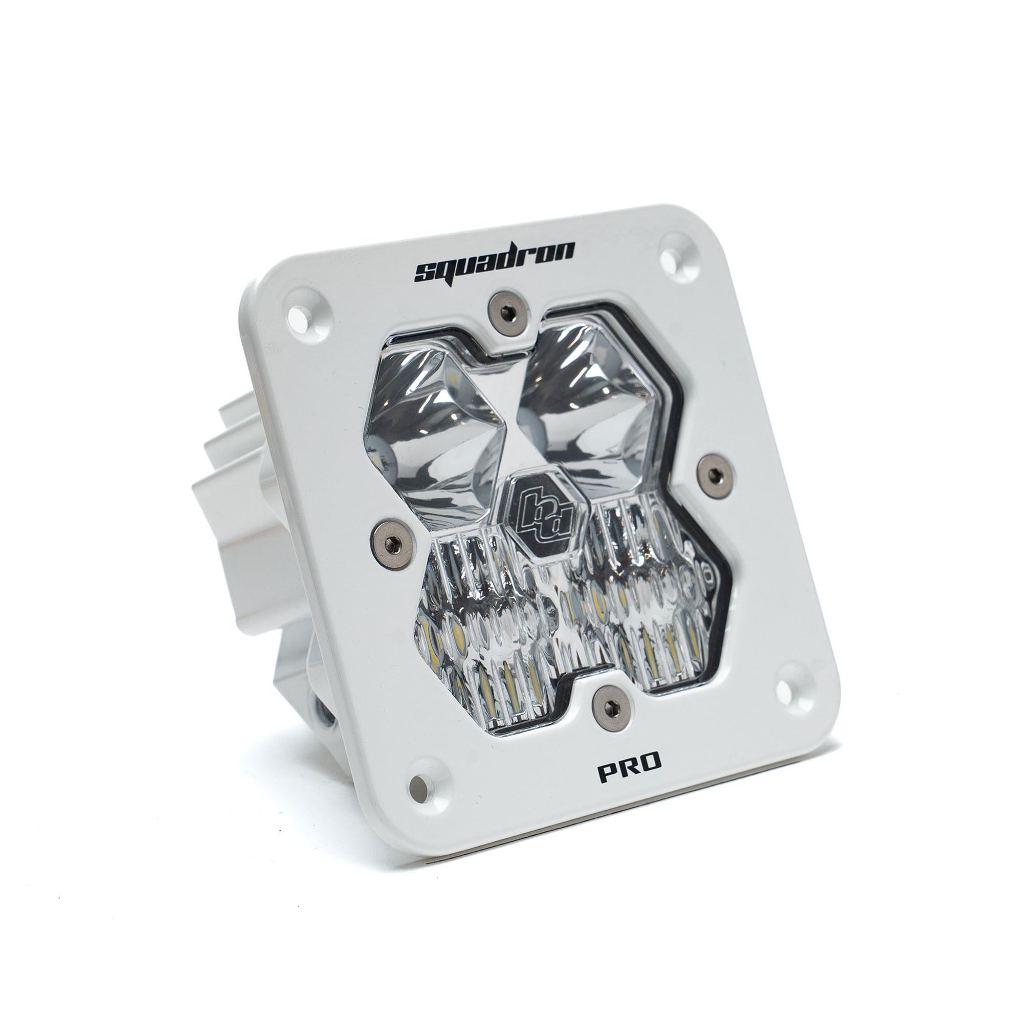 Squadron 2.0 Pro White Flush Mount LED Auxiliary Light Pod Universal Baja Amber Baja Designs