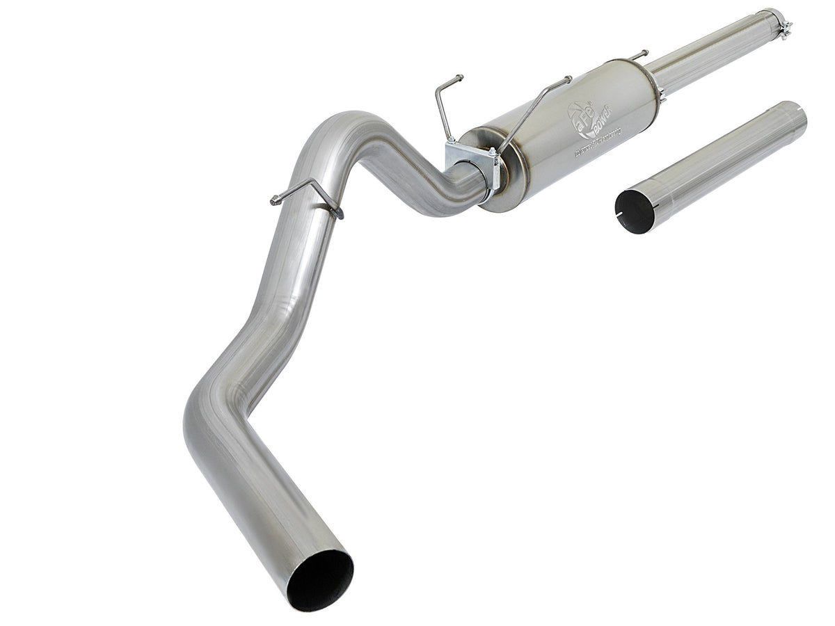 Large Bore-HD 4 Inch 409 Stainless Steel Cat-Back Exhaust System w/o Tip Dodge Diesel Trucks 03-04 L6-5.9L (td) aFe Power