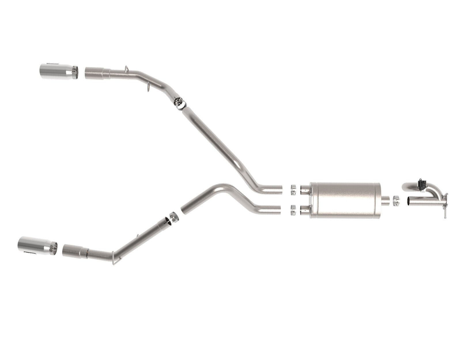 Gemini Xv 3 Inch 304 Stainless Steel Cat-Back Exhaust System w/ Cut-Out Ram 1500 19-22 V8-5.7L Hemi aFe Power
