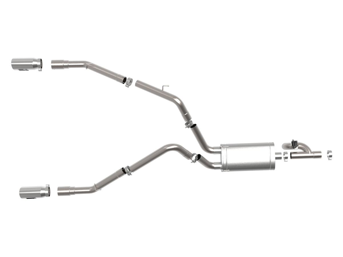 Gemini Xv 3 Inch 304 Stainless Steel Cat-Back Exhaust System w/ Cut-Out Polished Dodge/Ram 1500 09-18/Ram 1500 Classic 19-24 V8-5.7L Hemi aFe Power