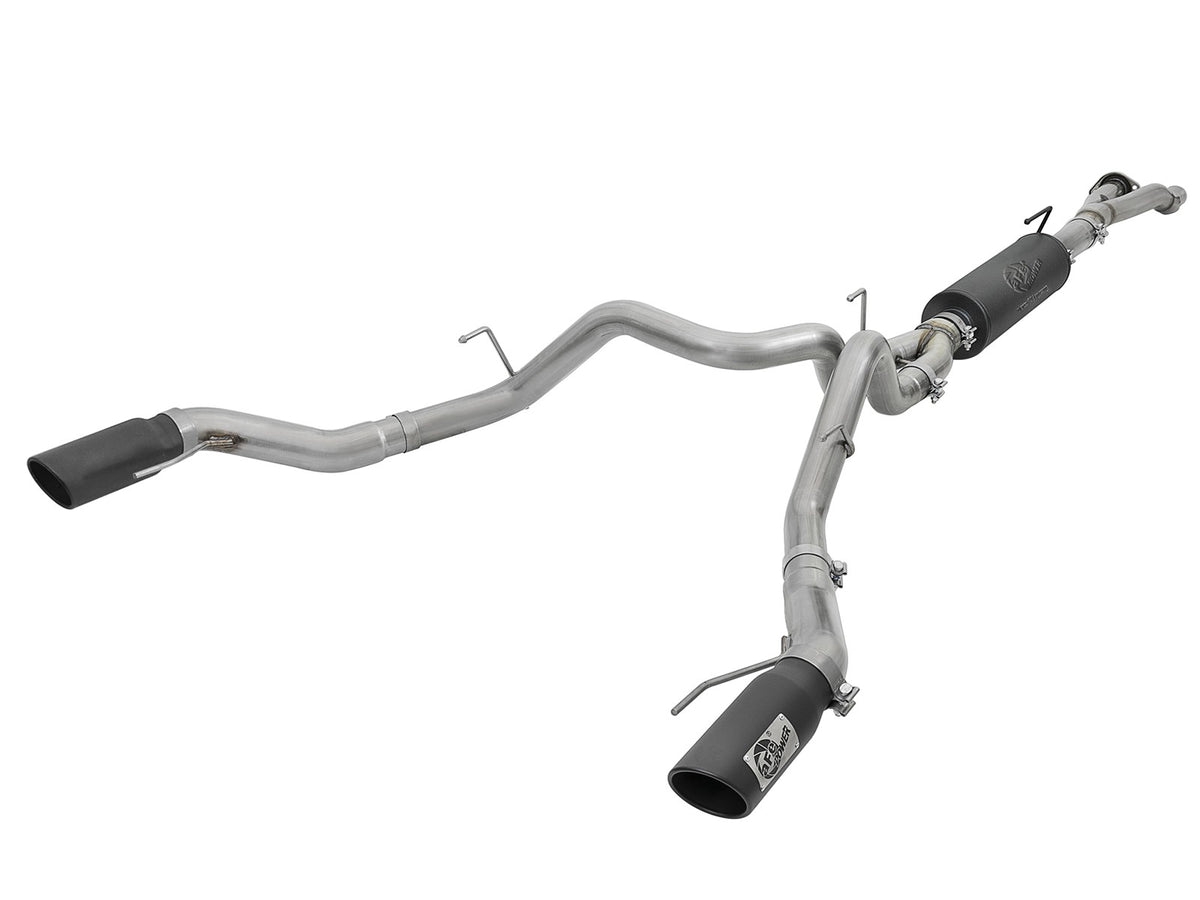 Rebel Series Cat-Back Exhaust System w/ Black Tip Ford F-150 Raptor 17-20/F-150 Limited 19-20 V6-3.5L (tt) aFe Power