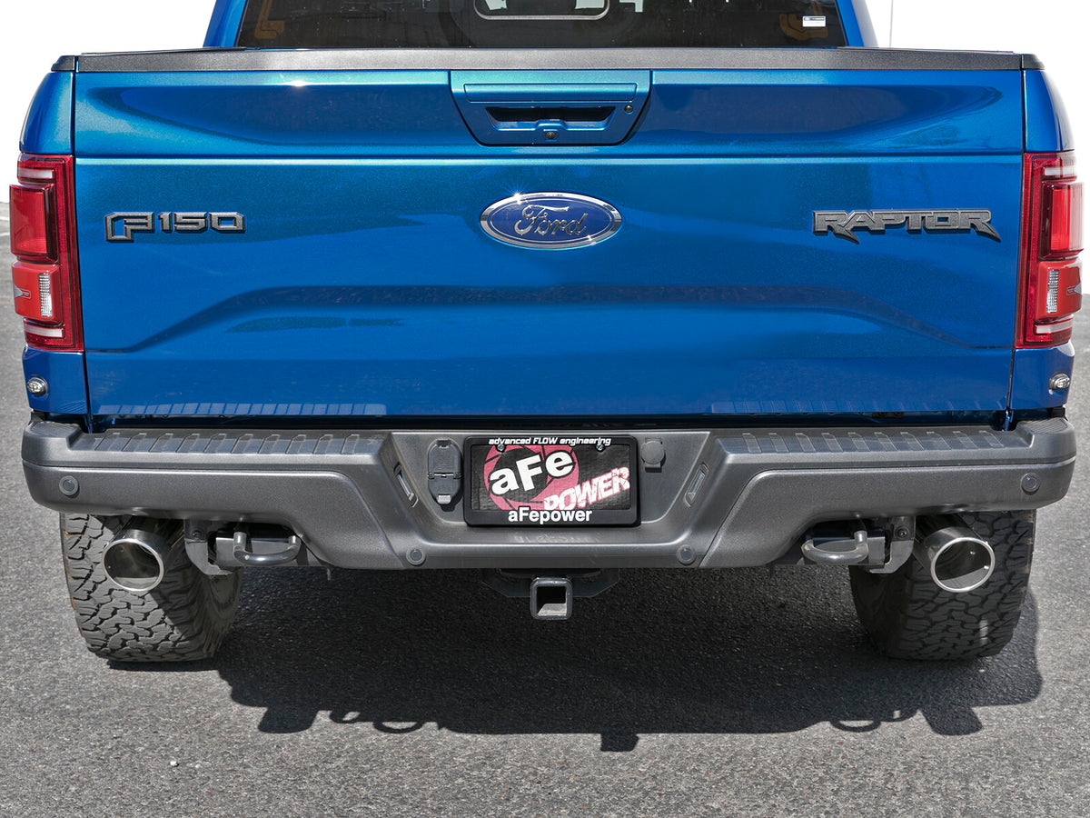 Rebel Series Cat-Back Exhaust System w/ Polished Tip Ford F-150 Raptor 17-20/F-150 Limited 19-20 V6-3.5L (tt) aFe Power