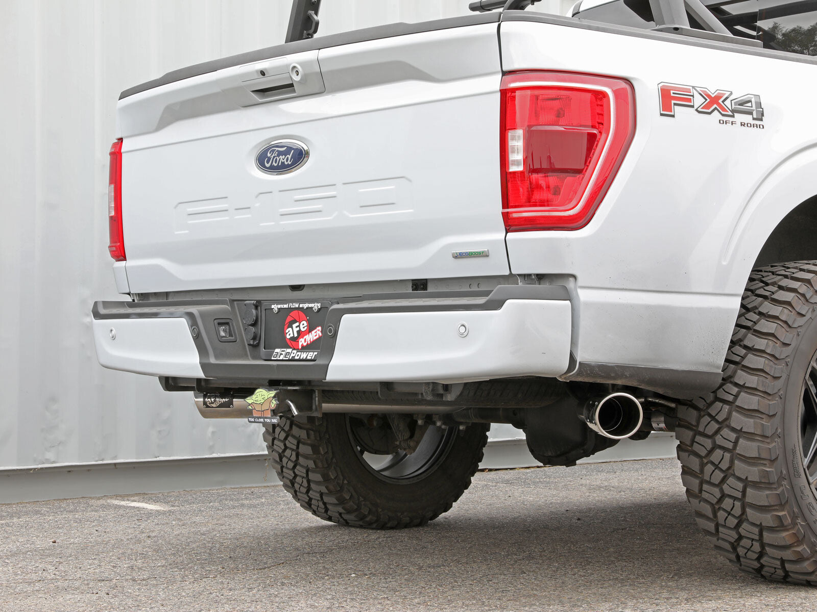 Vulcan Series 3 Inch 304SS Cat-Back Exhaust Dual Rear Side Exit w/Polished Tip Ford F-150 21-26 V6-2.7L (tt)/3.5L (tt)/V8-5.0L aFe Power