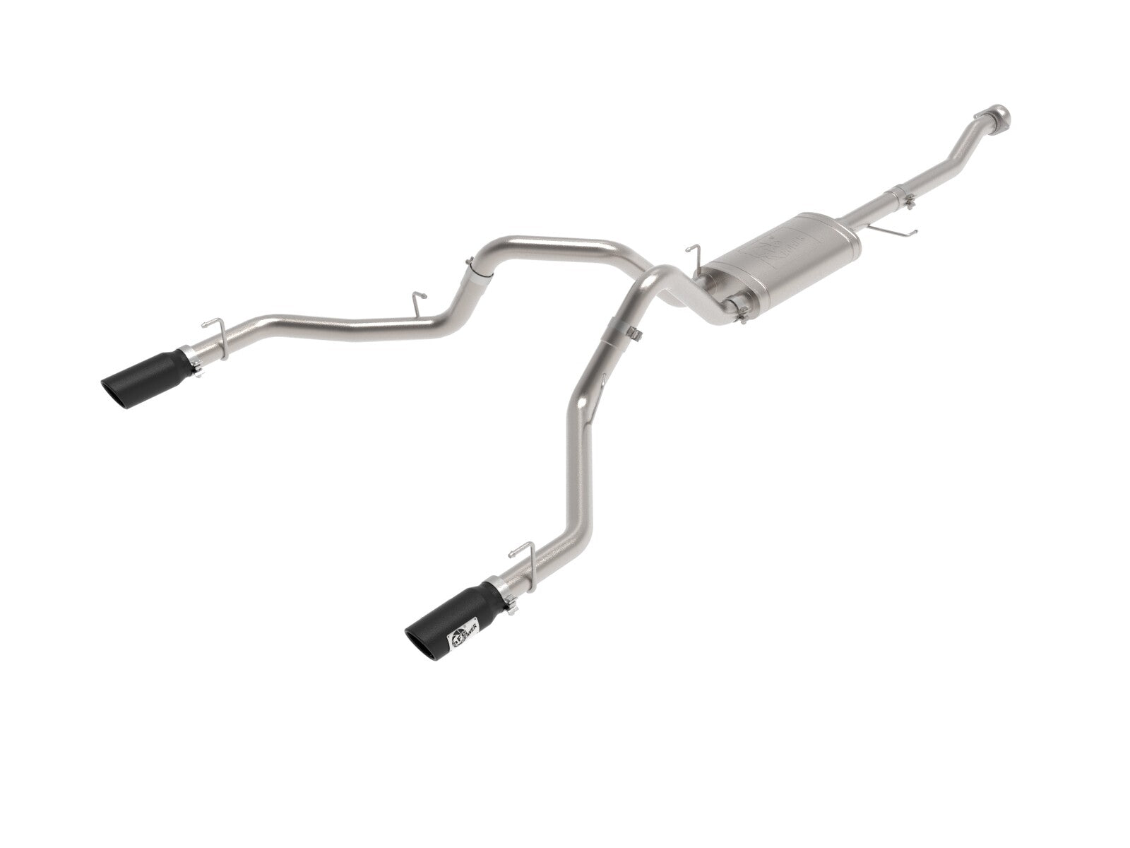 Vulcan Series 3 Inch 304SS Cat-Back Exhaust System Dual Rear Exit w/ Tips Ford F-150 21-26 V6-2.7L (tt)/3.5L (tt)/V8-5.0L aFe Power